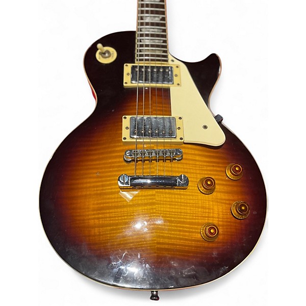 Used 2004 Epiphone Les Paul Standard 2 Tone Sunburst Solid Body Electric Guitar