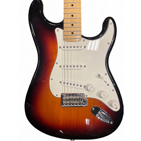 Used Fender Player Stratocaster 3 Color Sunburst Solid Body Electric Guitar