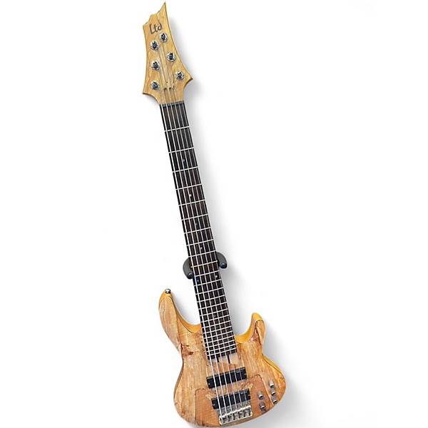 Used ESP LTD B206SM 6 String EXOTIC WOOD GRAIN Electric Bass Guitar