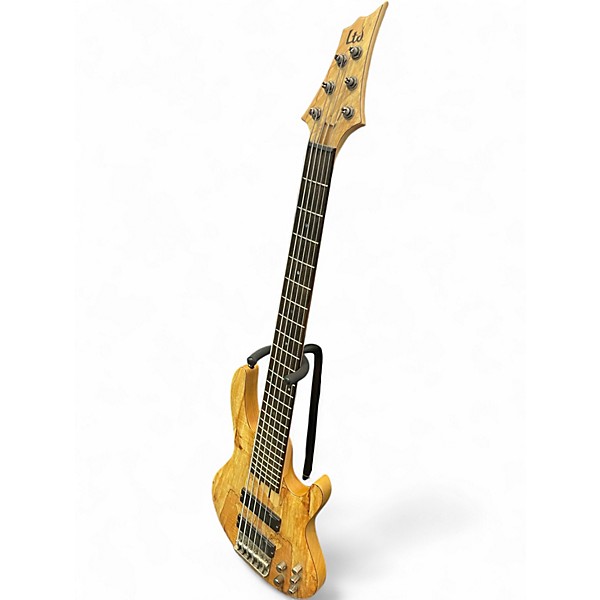 Used ESP LTD B206SM 6 String EXOTIC WOOD GRAIN Electric Bass Guitar