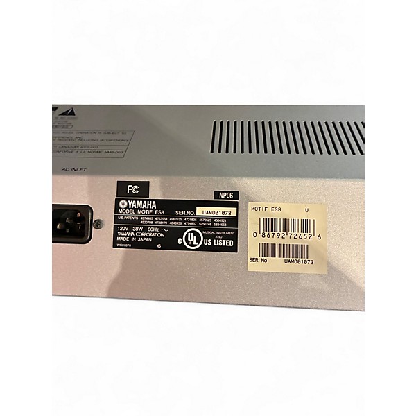 Used Yamaha Motif ES8 88 Key Keyboard Workstation