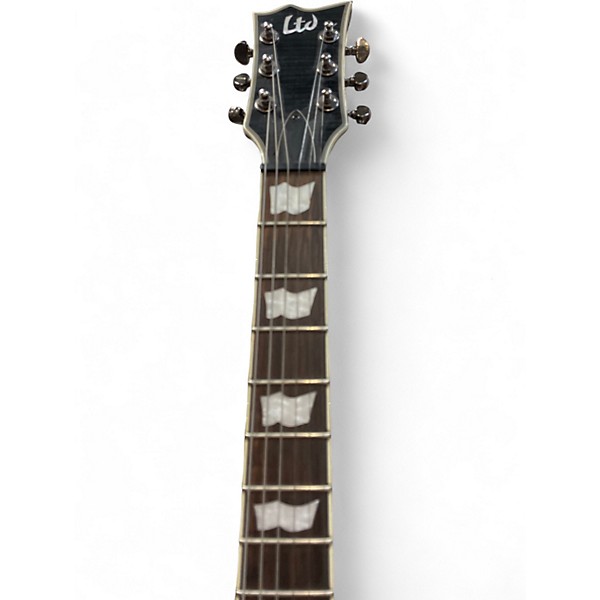 Used ESP LTD EC401FM Trans Black Solid Body Electric Guitar