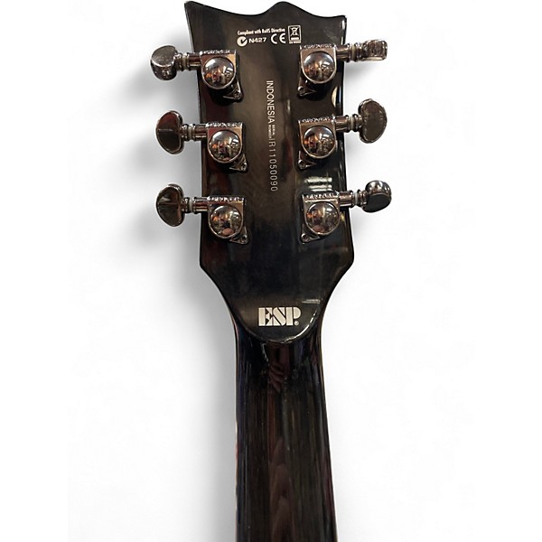 Used ESP LTD EC401FM Trans Black Solid Body Electric Guitar