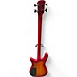 Used Spector NS2A Trans Red Electric Bass Guitar