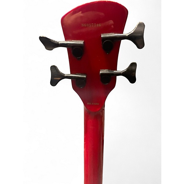 Used Spector NS2A Trans Red Electric Bass Guitar