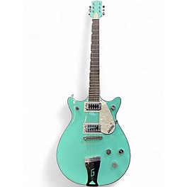 Used Gretsch Guitars Electromatic Dbl jet Surf Green Hollow Body Electric Guitar