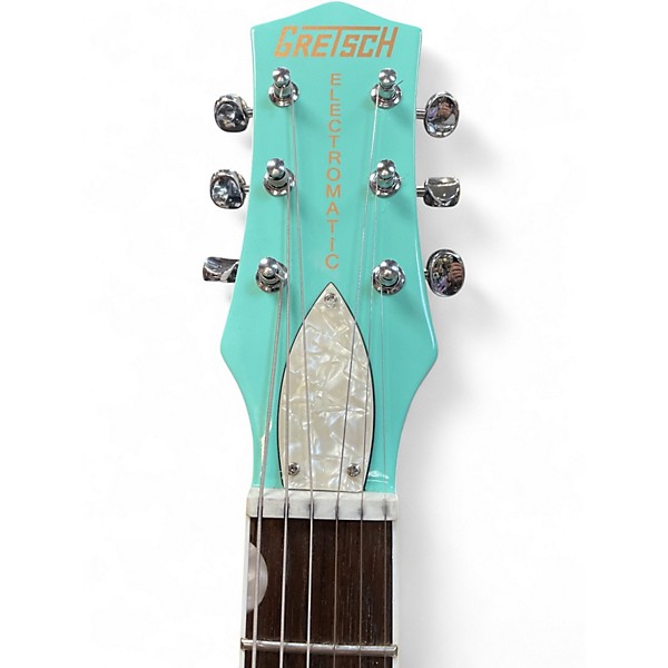 Used Gretsch Guitars Electromatic Dbl jet Surf Green Hollow Body Electric Guitar