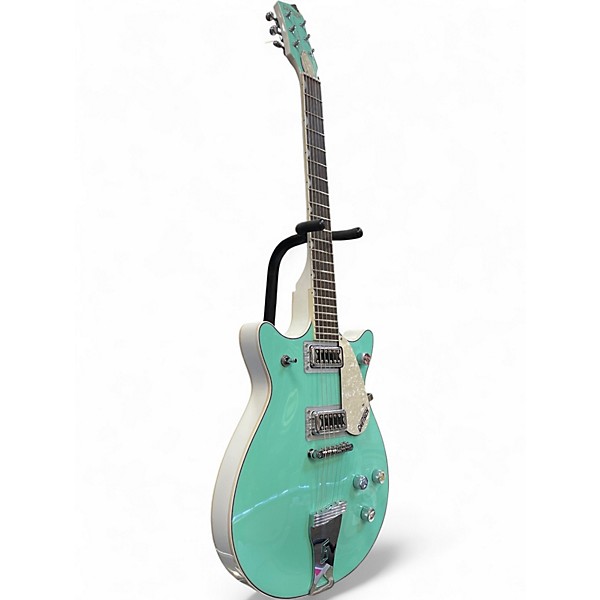Used Gretsch Guitars Electromatic Dbl jet Surf Green Hollow Body Electric Guitar
