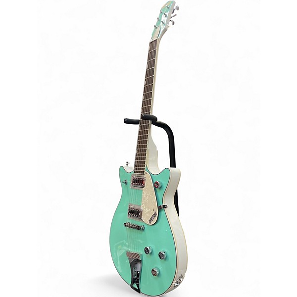 Used Gretsch Guitars Electromatic Dbl jet Surf Green Hollow Body Electric Guitar