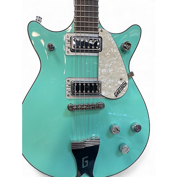 Used Gretsch Guitars Electromatic Dbl jet Surf Green Hollow Body Electric Guitar