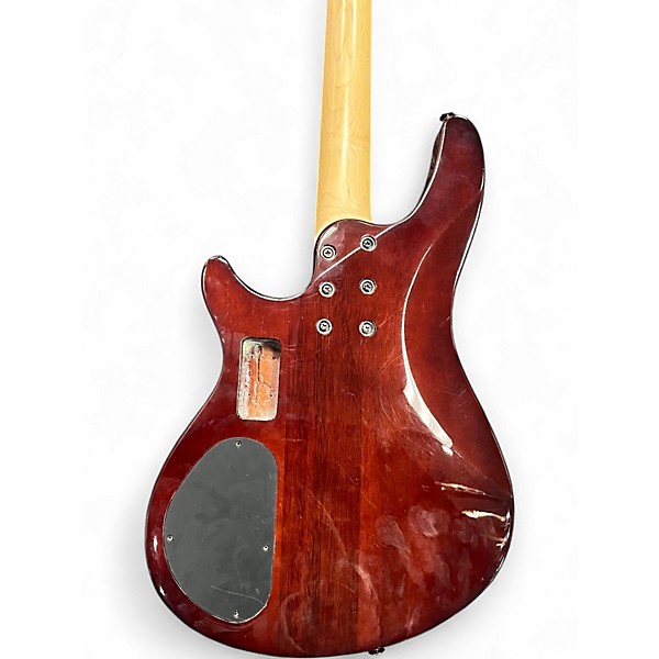 Used Schecter Guitar Research Omen Extreme 4 String FLAME MAPLE Electric Bass Guitar