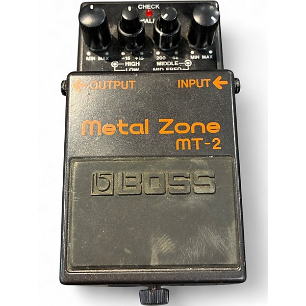 Used BOSS MT2 Metal Zone Distortion Effect Pedal