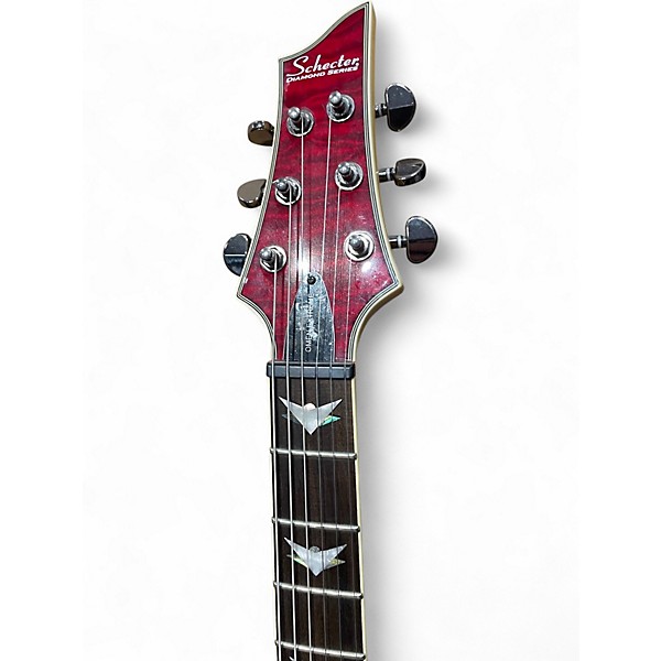 Used Schecter Guitar Research Omen Extreme 6 Chrome Red Solid Body Electric Guitar
