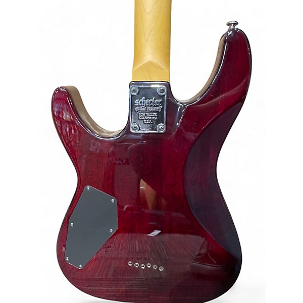 Used Schecter Guitar Research Omen Extreme 6 Chrome Red Solid Body Electric Guitar