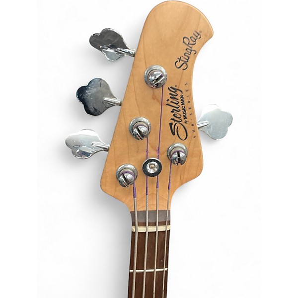 Used Sterling by Music Man Sting ray  Blue Electric Bass Guitar