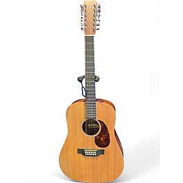 Used Martin D12X1AE Natural 12 String Acoustic Electric Guitar