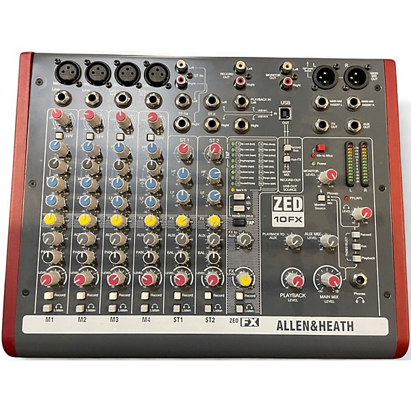 Used Allen & Heath ZED10FX Unpowered Mixer