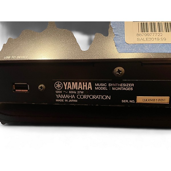 Used Yamaha Montage 61 Key Synthesizer