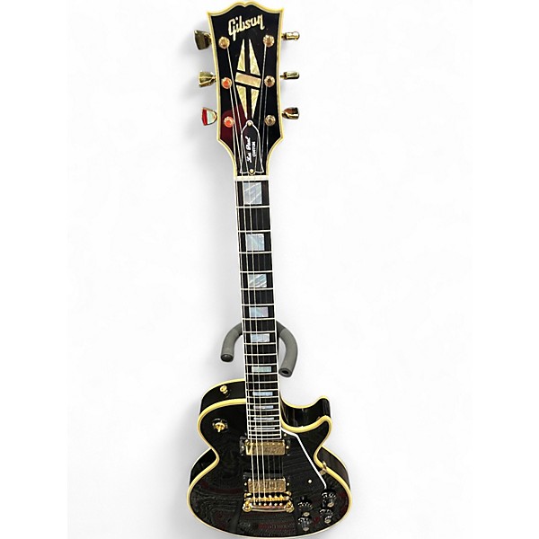 Used 2025 Gibson 1968 Les Paul Custom Reissue Black Solid Body Electric Guitar