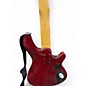 Used Schecter Guitar Research Omen EXTREME 4 LEFT HANDED Trans Red Electric Bass Guitar