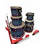 Used Pearl 6 Piece MASTER CUSTOM MAPLE SHELL WILDBERRY POPTART Drum Kit thumbnail