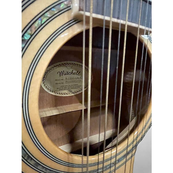 Used 2024 Mitchell D120S12E Natural 12 String Acoustic Guitar