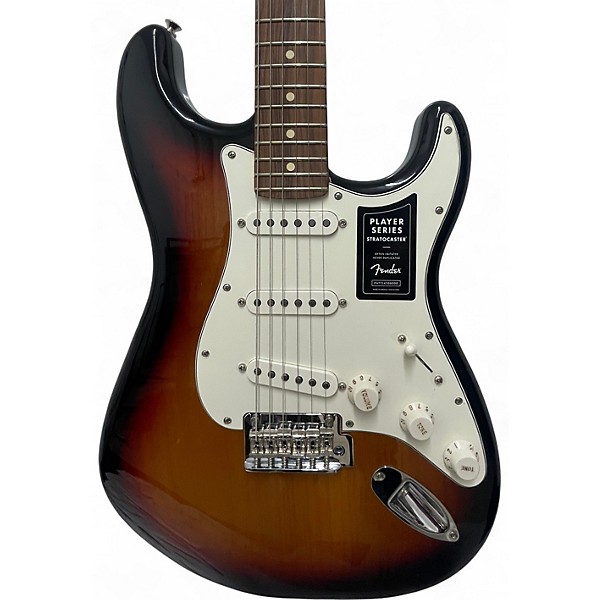 Used Fender Player Stratocaster 2 Tone Sunburst Solid Body Electric Guitar