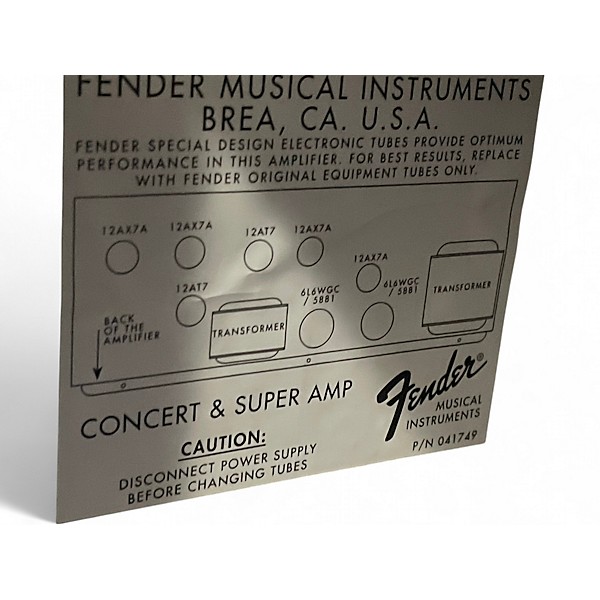 Used Fender Super Amp Tube Guitar Combo Amp