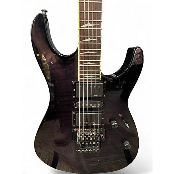 Used ESP LTD M350FR Trans Black Solid Body Electric Guitar