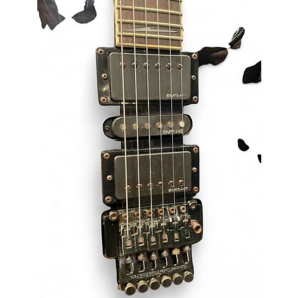 Used ESP LTD M350FR Trans Black Solid Body Electric Guitar