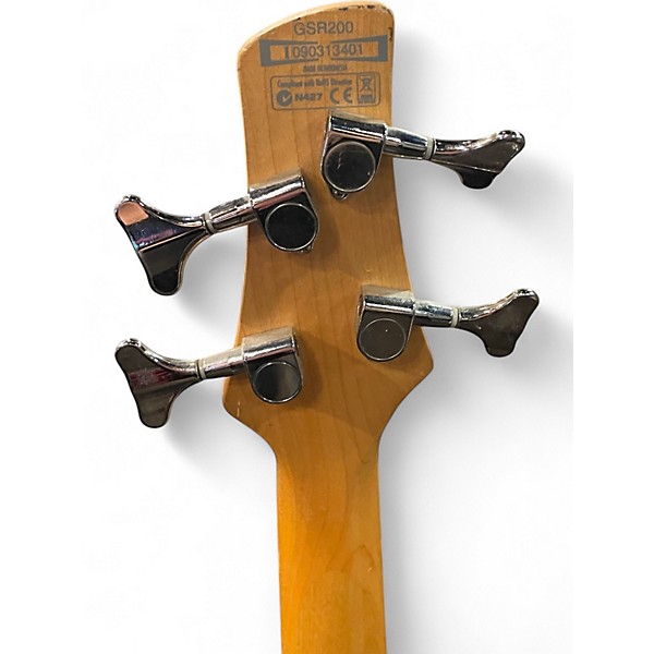 Used Ibanez GSR200 Transparent Red Electric Bass Guitar