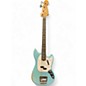 Used Fender Justin Meldal-Johnsen Road Worn Mustang Daphne Blue Electric Bass Guitar thumbnail