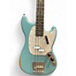 Used Fender Justin Meldal-Johnsen Road Worn Mustang Daphne Blue Electric Bass Guitar