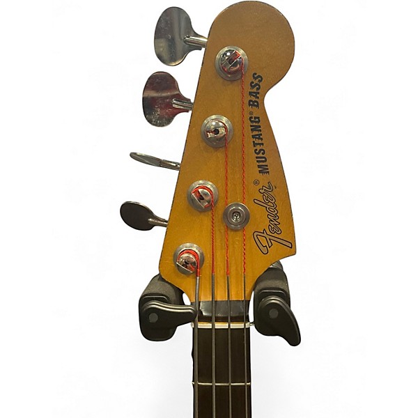 Used Fender Justin Meldal-Johnsen Road Worn Mustang Daphne Blue Electric Bass Guitar