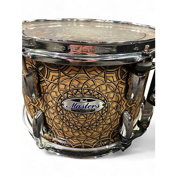 Used Pearl 12X7.5 MASTERS MAPLE COMPLETE NATURAL WITH GRAPHIC Drum