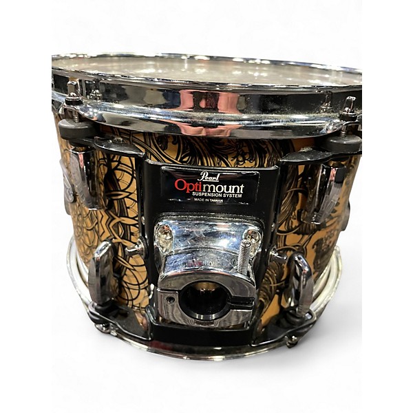 Used Pearl 12X7.5 MASTERS MAPLE COMPLETE NATURAL WITH GRAPHIC Drum