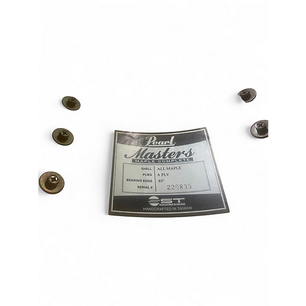 Used Pearl 12X7.5 MASTERS MAPLE COMPLETE NATURAL WITH GRAPHIC Drum