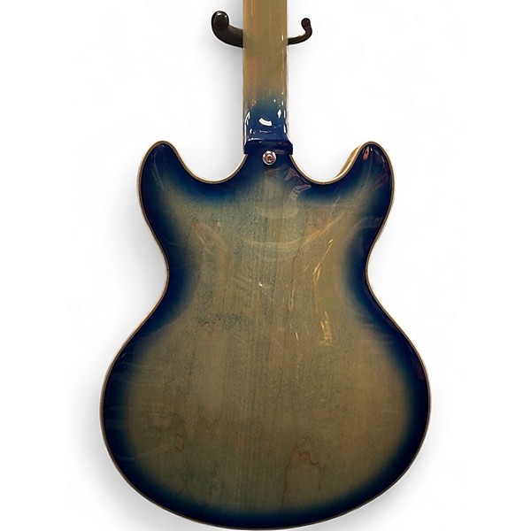 Used D'Angelico Premier Series DC Aqua Marine Hollow Body Electric Guitar