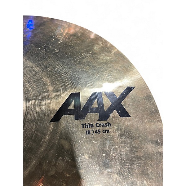 Used SABIAN 18in AAX Thin Crash Cymbal