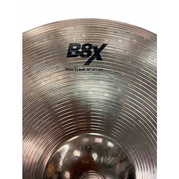 Used SABIAN 18in B8 Thin Crash Cymbal