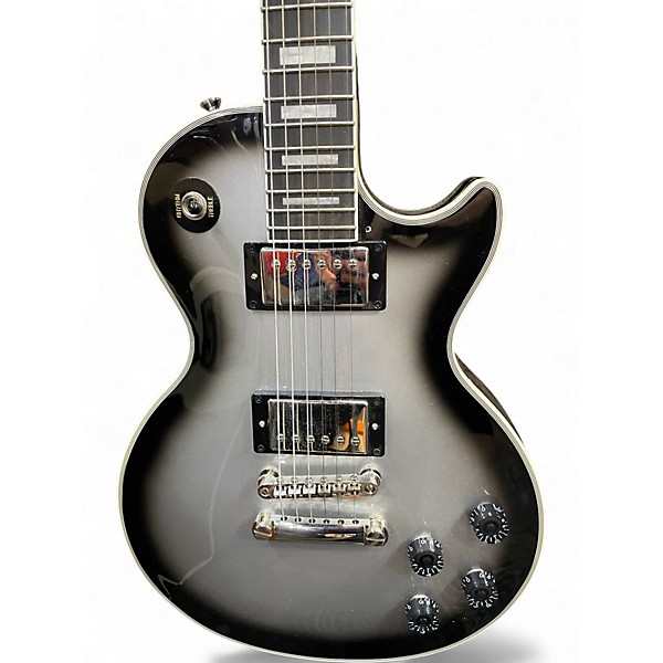 Used Epiphone Les Paul Custom Silverburst Solid Body Electric Guitar