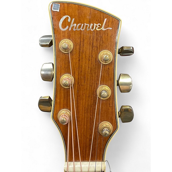 Used 1980s Charvel 625c Natural Acoustic Electric Guitar