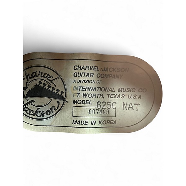 Used 1980s Charvel 625c Natural Acoustic Electric Guitar