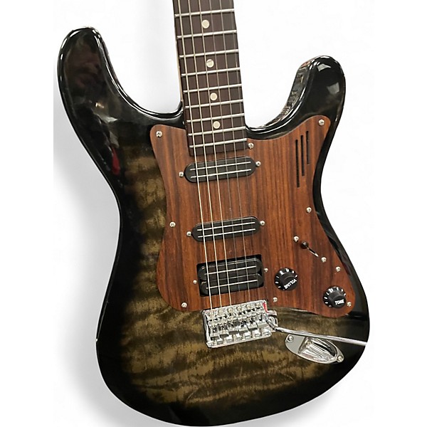 Used Magneto u-one Black Solid Body Electric Guitar