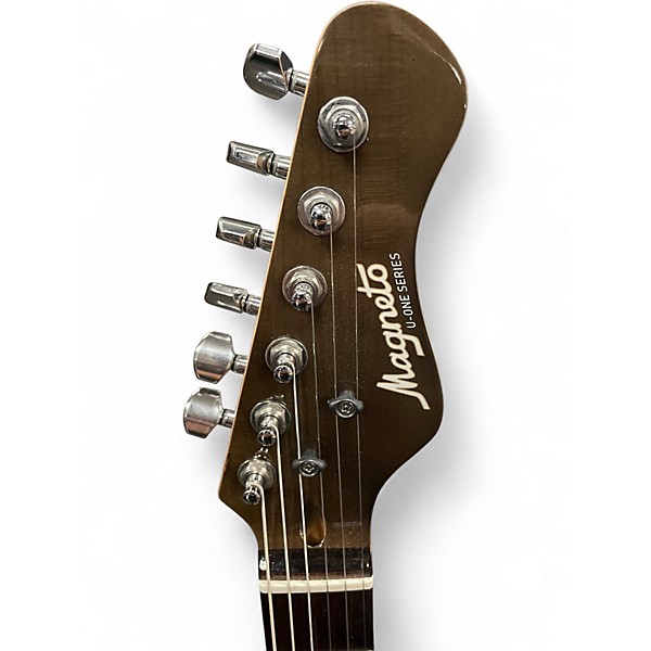 Used Magneto u-one Black Solid Body Electric Guitar