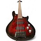 Used Schecter Guitar Research Omen 5 String Trans Crimson Red Electric Bass Guitar