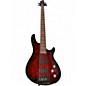 Used Schecter Guitar Research Omen 5 String Trans Crimson Red Electric Bass Guitar