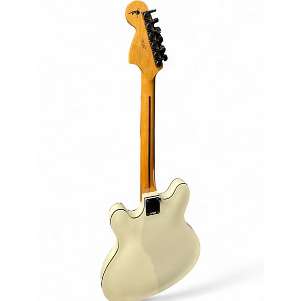 Used Fender TOM DELONGE STARCASTER Olympic White Hollow Body Electric Guitar