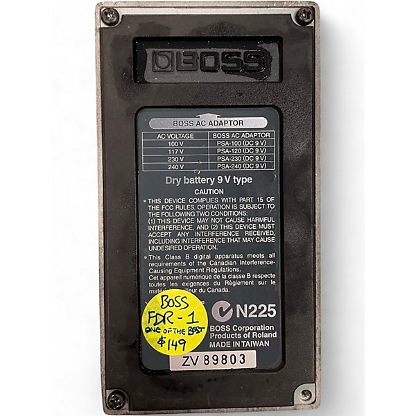 Used BOSS FDR1 Fender 65 Deluxe Reverb Effect Pedal