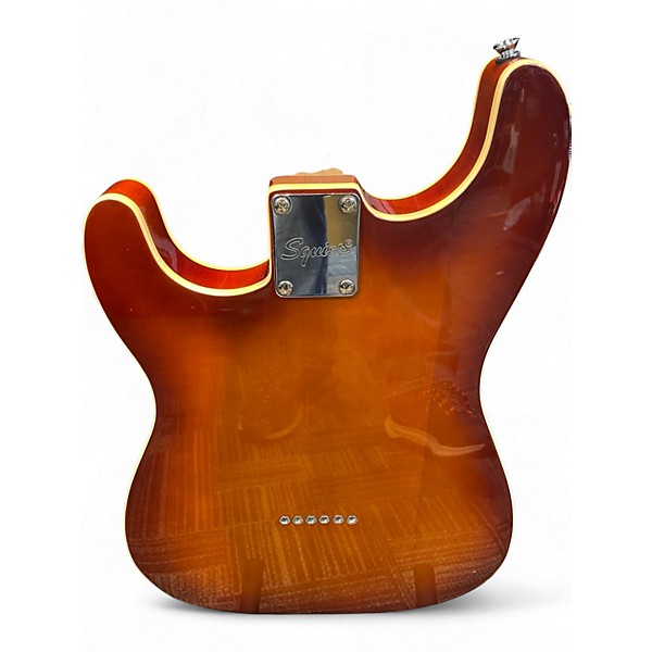 Used Squier PARANORMAL CUSTOM NASHVILLE CHOCOLATE SUNBURST Solid Body Electric Guitar